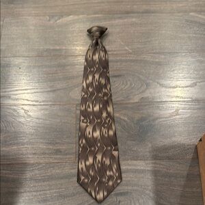 Puritan Elegant Brown Patterned snap on Tie 3:11